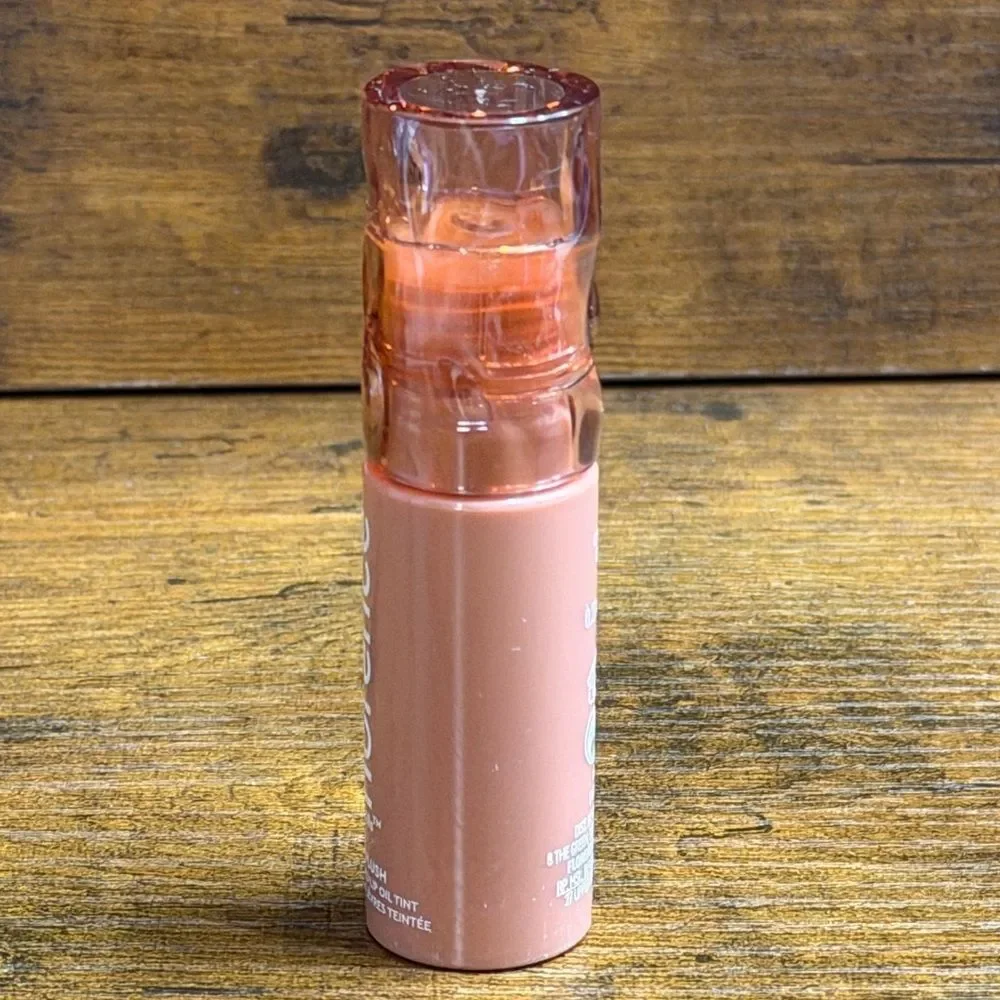 Florence by Mills Stay Plush Lip Oil in Coconut Colada. NEW in box.